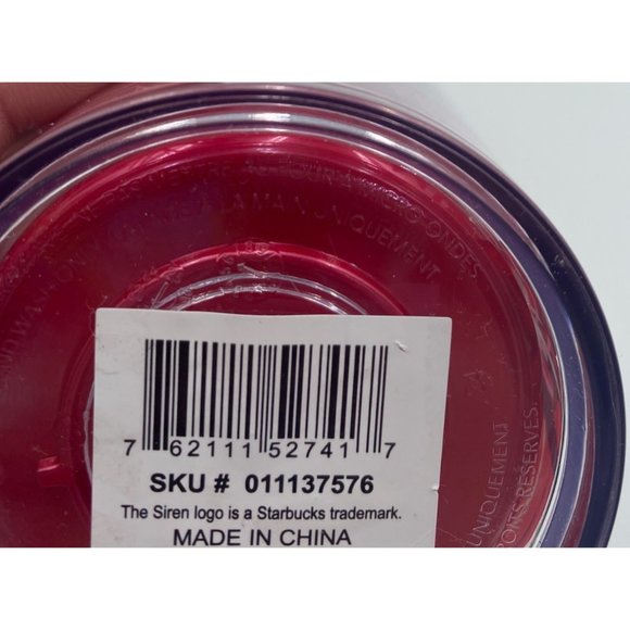 Starbucks Holiday 2022 Red Marble ‘Enchanted Forest Pearl’ Floral Tumbler Points - Picture 4 of 4